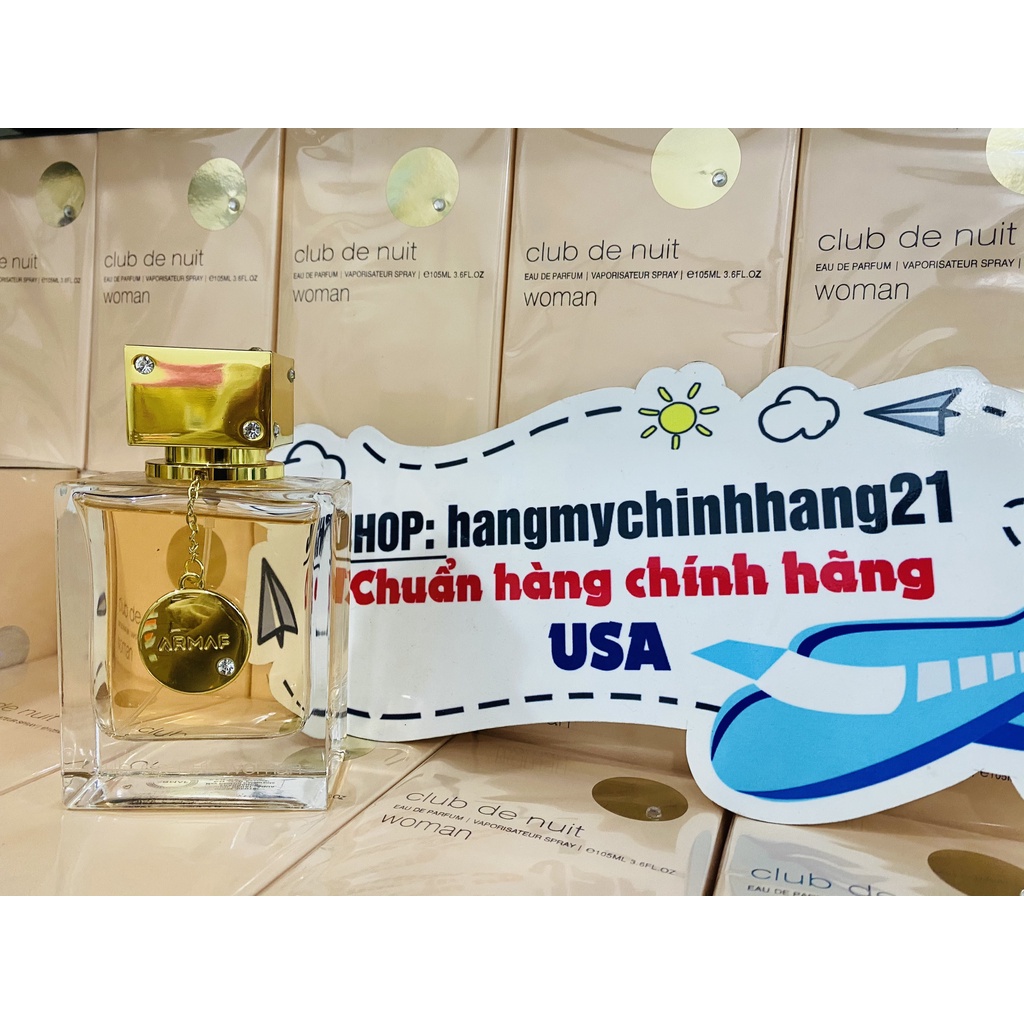 Nước hoa NỮ full size Club De Nuit Woman 105ml EDP hàng chuẩn AUTH.