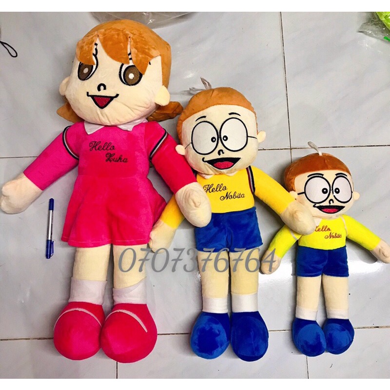 Gấu Bông XUKA,NOBITA 80cm Cao Cấp,Lông Nhung Mịn cho Bé