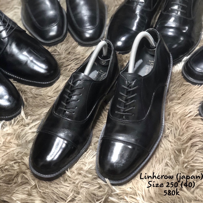 [Giày 2hand] [Size 40] [TonaShoe] Giày Tây Kiểu Dáng Captoe Made In Japan Thương Hiệu Linhcrow