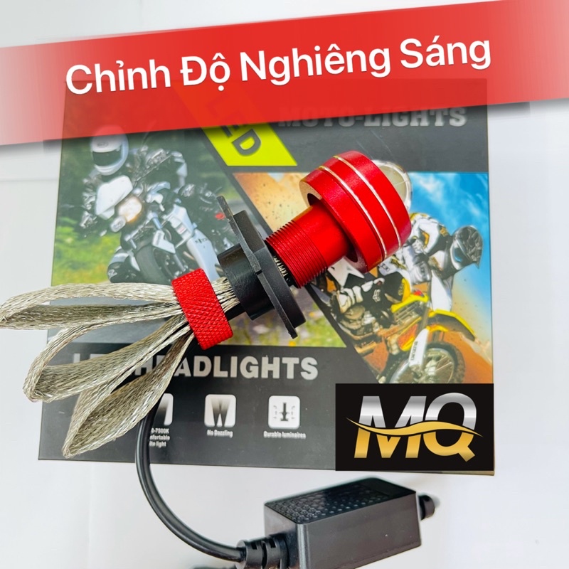 Đèn Pha Led Bi Cầu RTD M01B Đèn Pha Bi Cầu Mini Gom Sáng Chống Chói H4