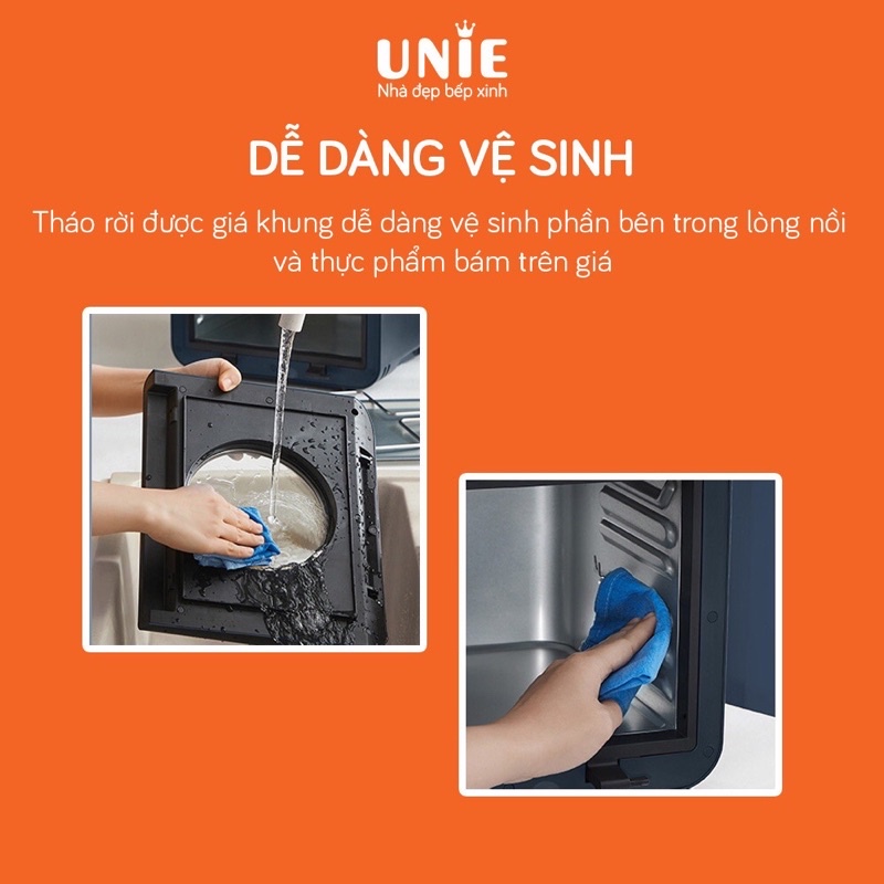 Nồi chiên hơi nước UNIE Steam Color  - Hàng chính hãng