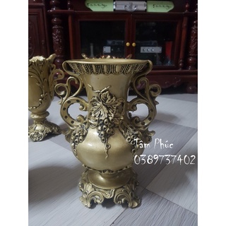 [Ảnh thật+video]Bình hoa composite cao38cm,dài 12cm, mẫu [cup 38](cắm hoa sáp, lông công, hoa lụa...)