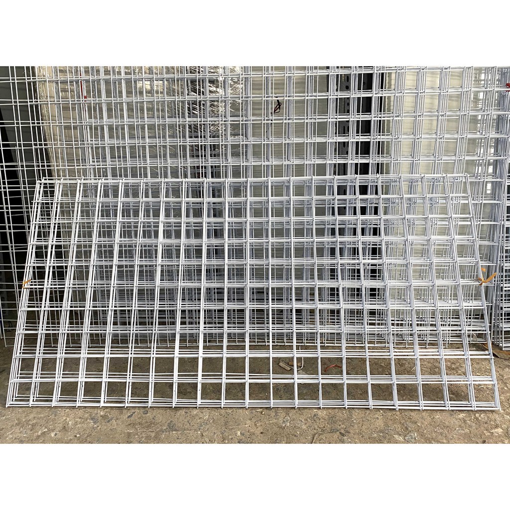 Lưới sắt treo đồ dài 100cm x rộng 50cm sơn tĩnh điện, treo phụ kiện khung trang trí decor nhà