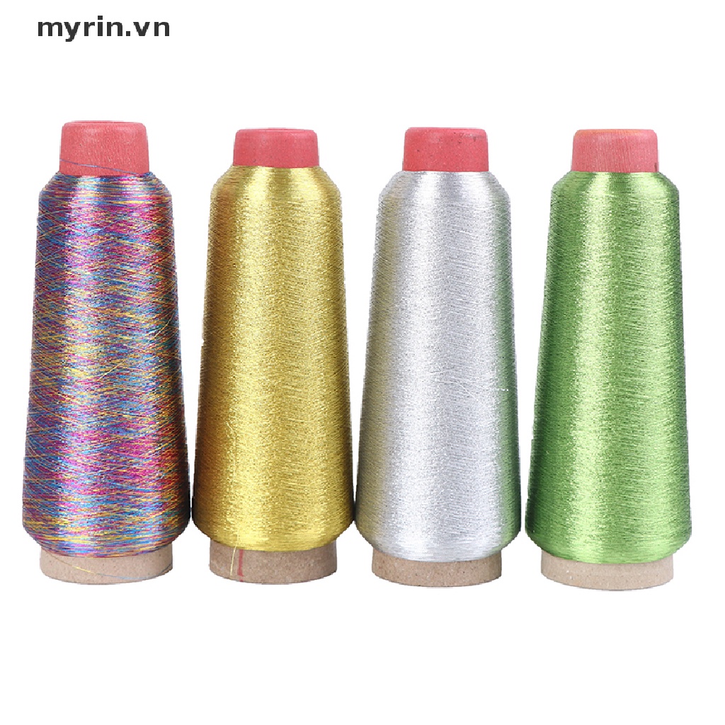 Cuộn Chỉ Lụa 3600M Màu Vàng / Bạc Dùng Thêu Máy Tính