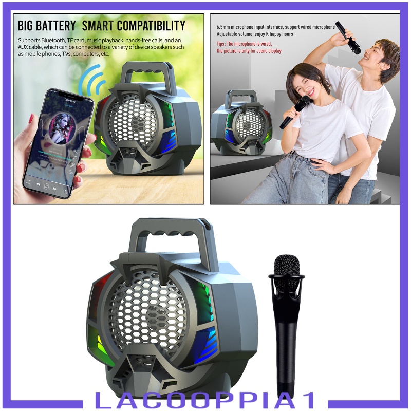Loa Lacooppia1 Bluetooth 5.0 Có Thể Sạc Lại Kèm Micro Cho Tiệc Cưới