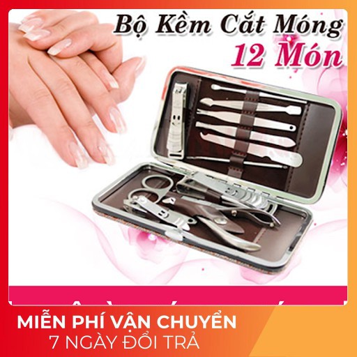 (Hoàn phí vận chuyển)Bộ Làm Móng Tay Chân 12 món (Nail)