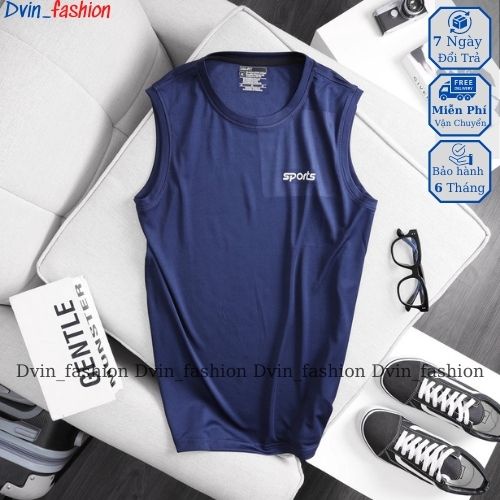 Áo ba lỗ nam Dvin_Fashion áo lót nam thể thao sát nách co giãn thấm hút mồ hôi, chất liệu thun siêu thoáng mát Sports