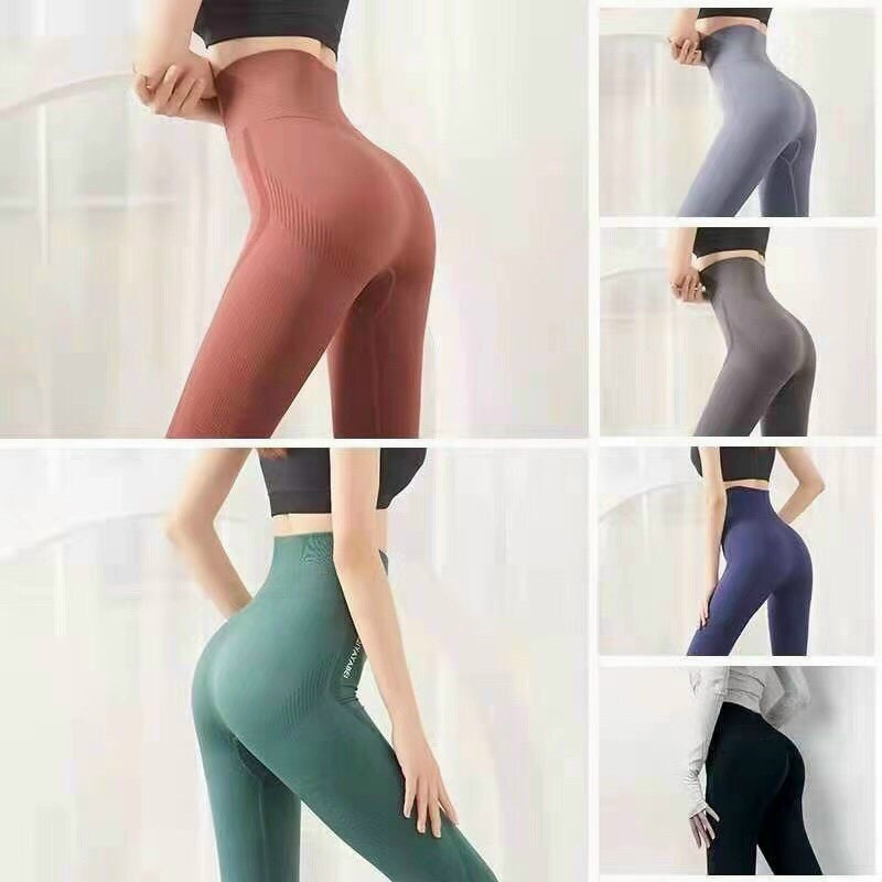 Quần Legging Tập Thể Thao, Gym, Chạy Bộ Nữ - Quần Legging Cạp Cao Chất Thun Co Dãn 4 Chiều Tôn Dáng FreeSize Dưới 62kg