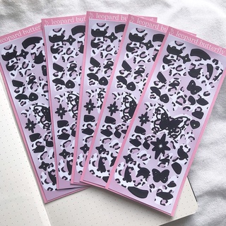 Sticker Leopard Butterfly