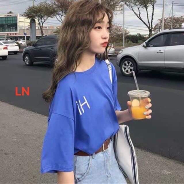 [FREESHIP 30K ĐƠN TỪ 50K] Áo phông chữ Hi in góc ngực LNG0220