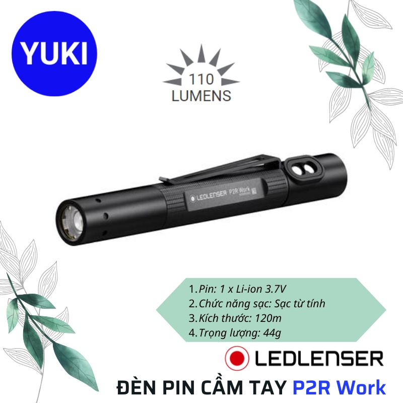 Đèn Pin Cầm Tay Siêu Sáng P2R Work LEDLENSER 110 Lumens - 502183