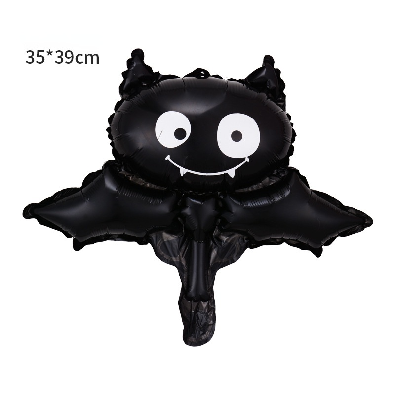 Bong Bóng Nhôm Hình Đầu Lâu / Dơi / Bí Ngô / Nhện Hoạt Hình Trang Trí Halloween