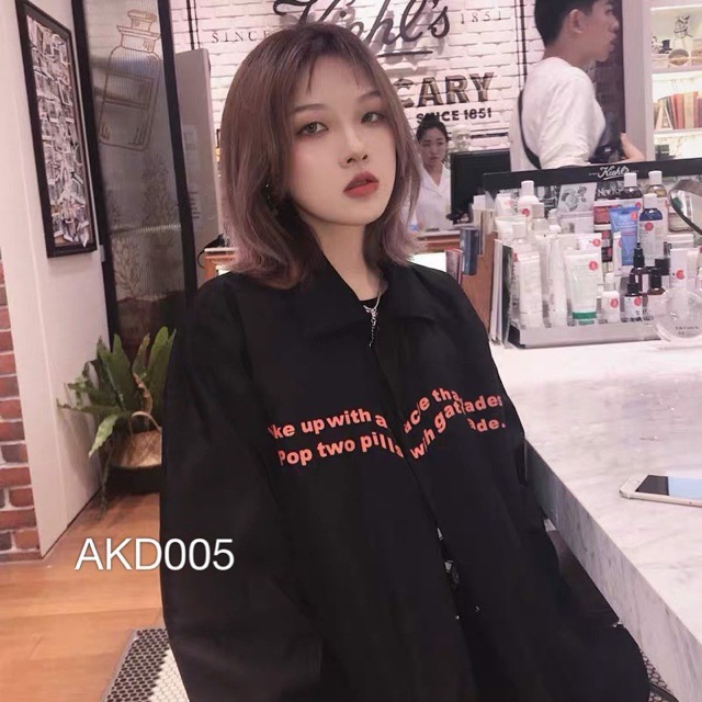 Áo khoác dù VN CLO dành cho nam nữ in chữ MMF - AKD005