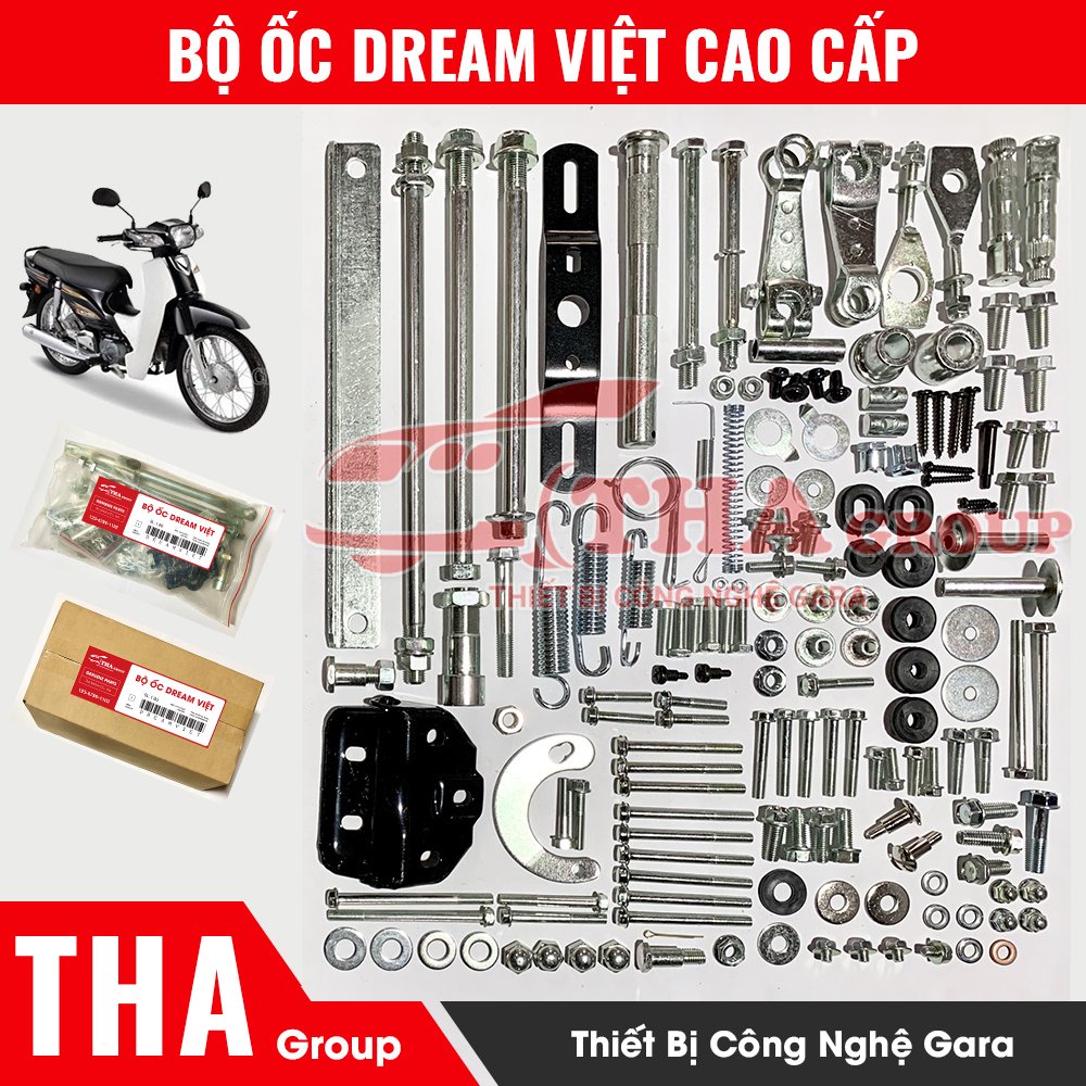 Bộ ốc Dream Việt nước mạ và ren theo tiêu chuẩn HONDA|Nhập khẩu chính hãng nhà máy