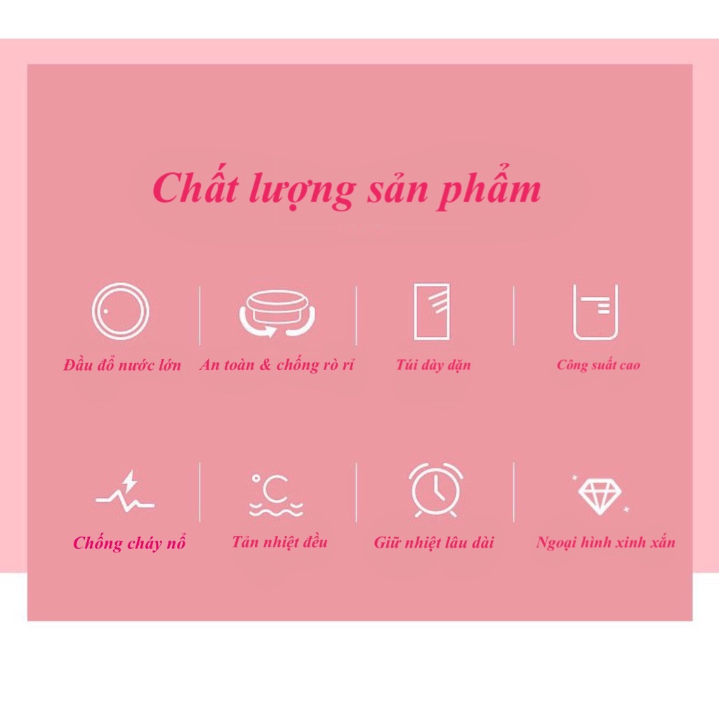 Túi chườm nóng lạnh bụng kinh đa năng 350ml - Khủng Long