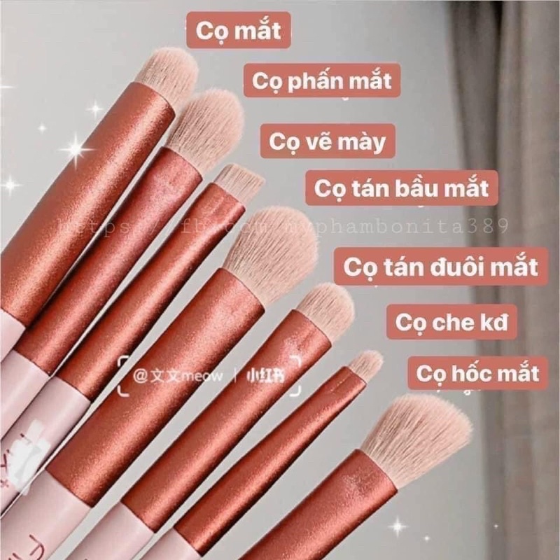 Bộ Cọ Fix Xanh Pastel 13 Cây Lông Mềm Siêu Mượt