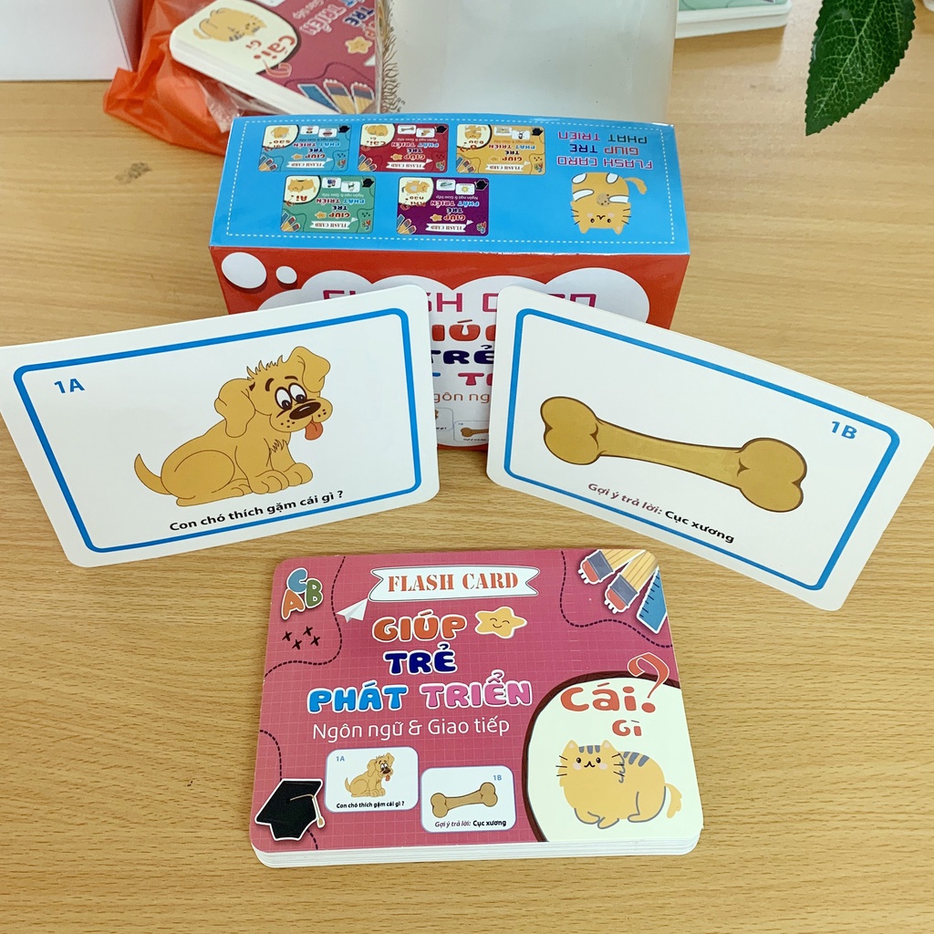 Bộ thẻ Flashcard Giúp trẻ phát triển Ngôn ngữ &Giao tiếp