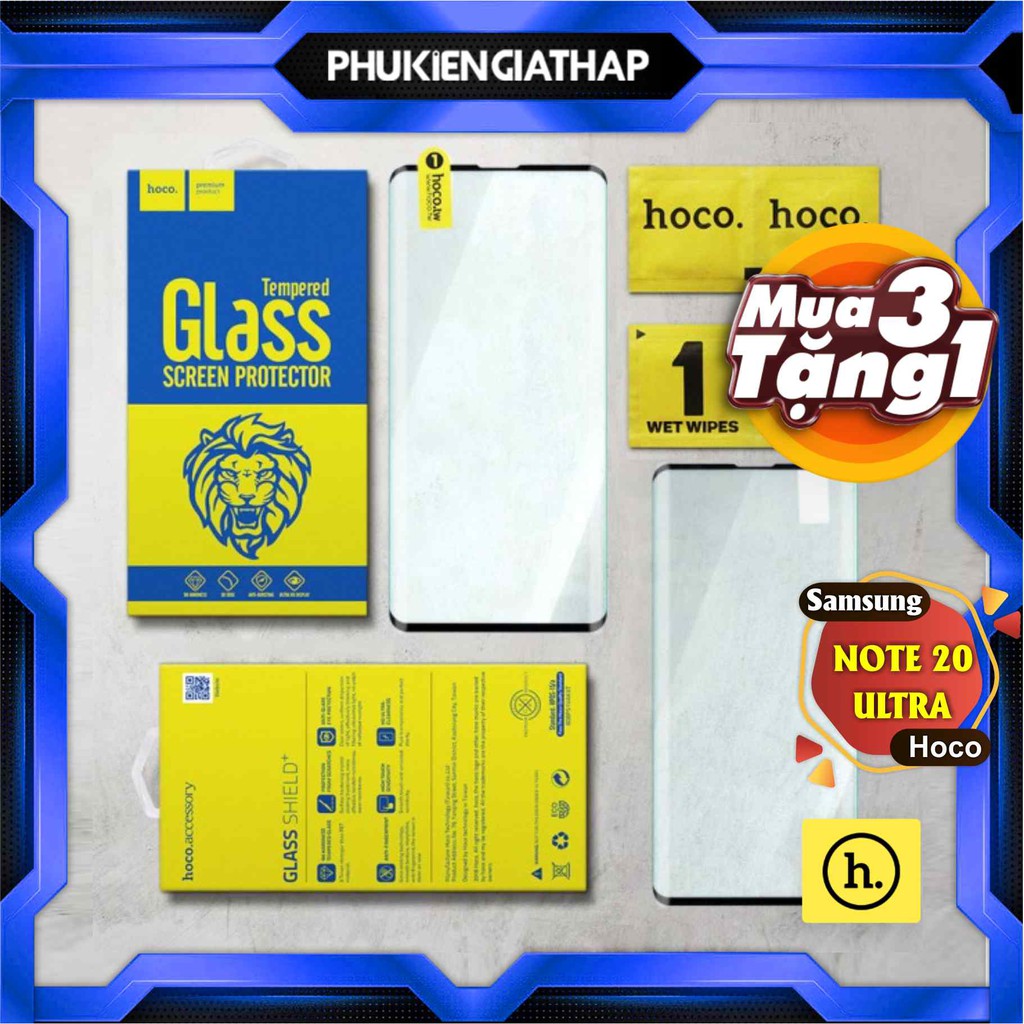 Kính cường lực Hoco.tw cho Samsung Galaxy Note 20 Ultra Keo viền siêu chắc, kính cong 3D theo màn hình