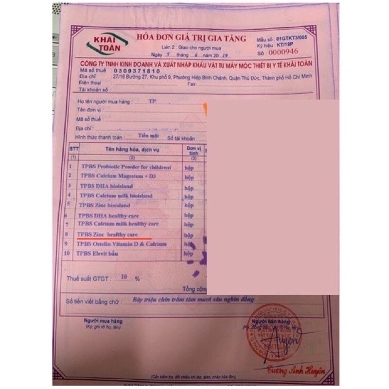 Viên nhai tăng cường sức đề kháng Kids zinc + Vitaminc Healthy Care 60v