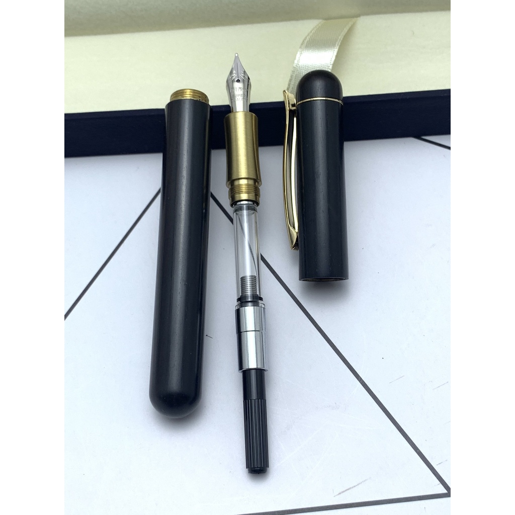 Bút máy Moonman M3 bằng gỗ Mun cao cấp kèm hộp quà tặng