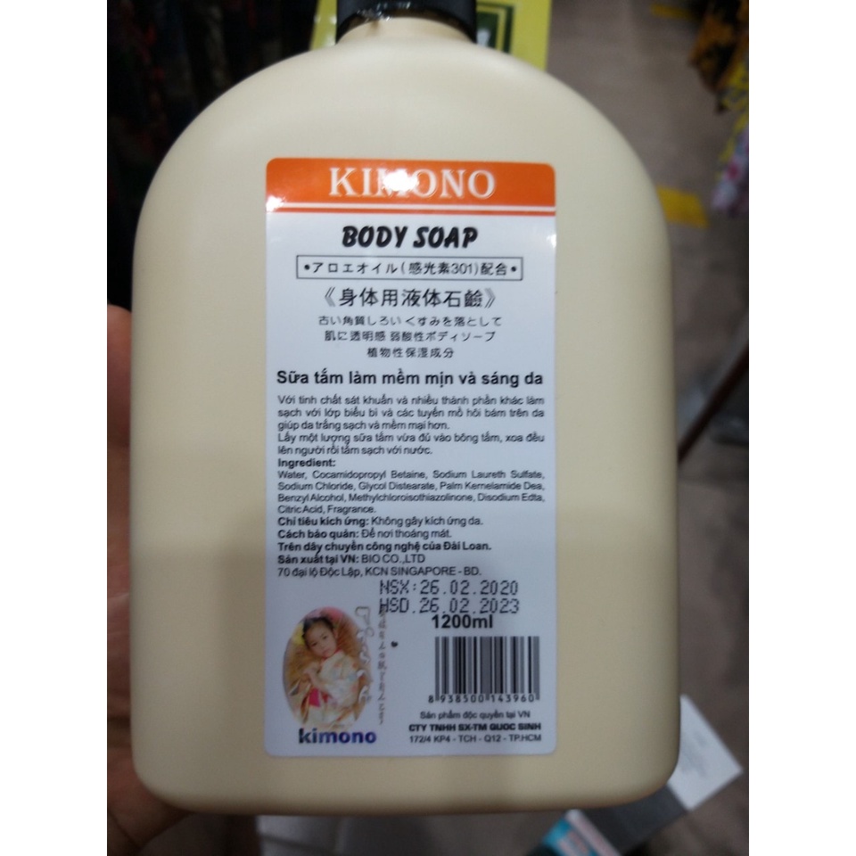 Sữa tắm Kimono 1200ml