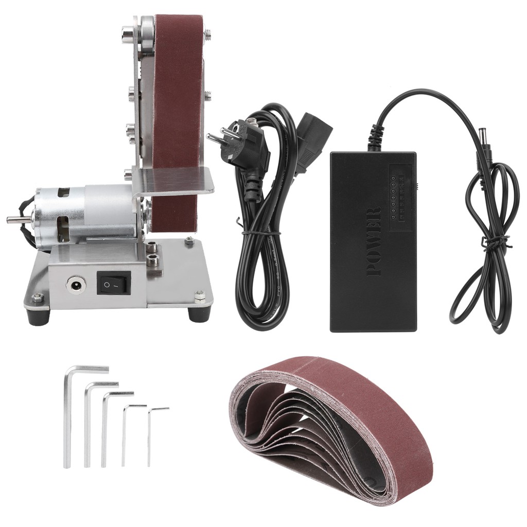 Mini Máy mài đa năng 775, Máy Mài Bằng Dây Đai Mini, Máy Mài Cát Để Bàn, Mài Bằng Điện, Tự Làm