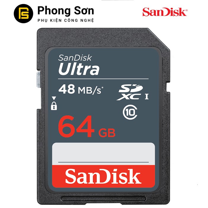 Thẻ nhớ SDXC 64GB Ultra 320x 48mb/s Sandisk | BigBuy360 - bigbuy360.vn