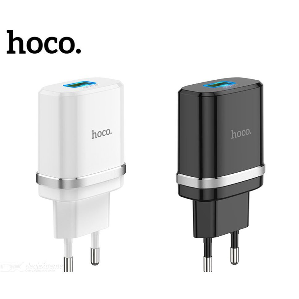 Củ Sạc Nhanh Hoco C12QCAO CẤPCốc Sạc Nhanh 18w Quick Charge 3.0 Siêu Bền, Chống Cháy Nổ - Bảo Hành Chính Hãng 12T