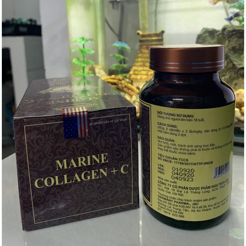 ĐẸP DA SÁNG DA COLLAGEN + C Lọ 60 V