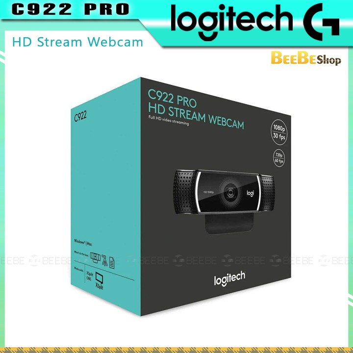 Logitech C922 Pro - Camera Góc Rộng Cho Game Thủ, Full HD 1080 (Stream Webcam)