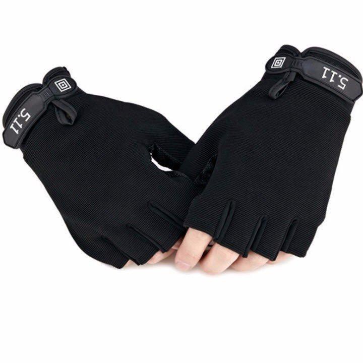 Găng Tay Nam Tập Gym Bao Tay Tập Tạ Thể Thao Cụt Ngón Chuyên Nghiệp MIPACT