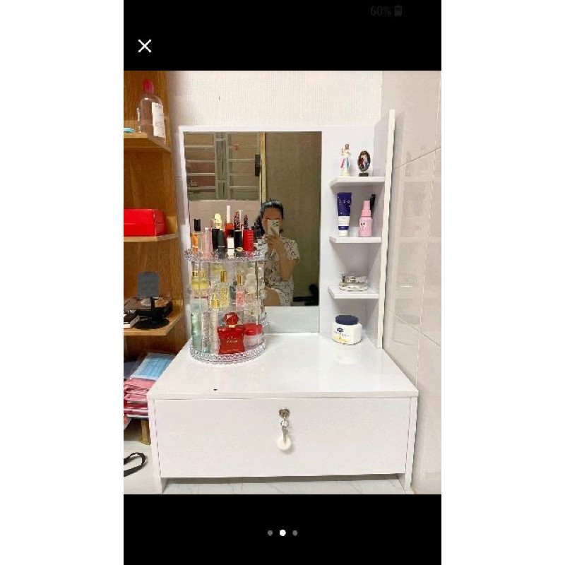 (chỉ giao HCM) Bàn trang điểm ngồi BỆT màu trắng siêu đẹp | BigBuy360 - bigbuy360.vn