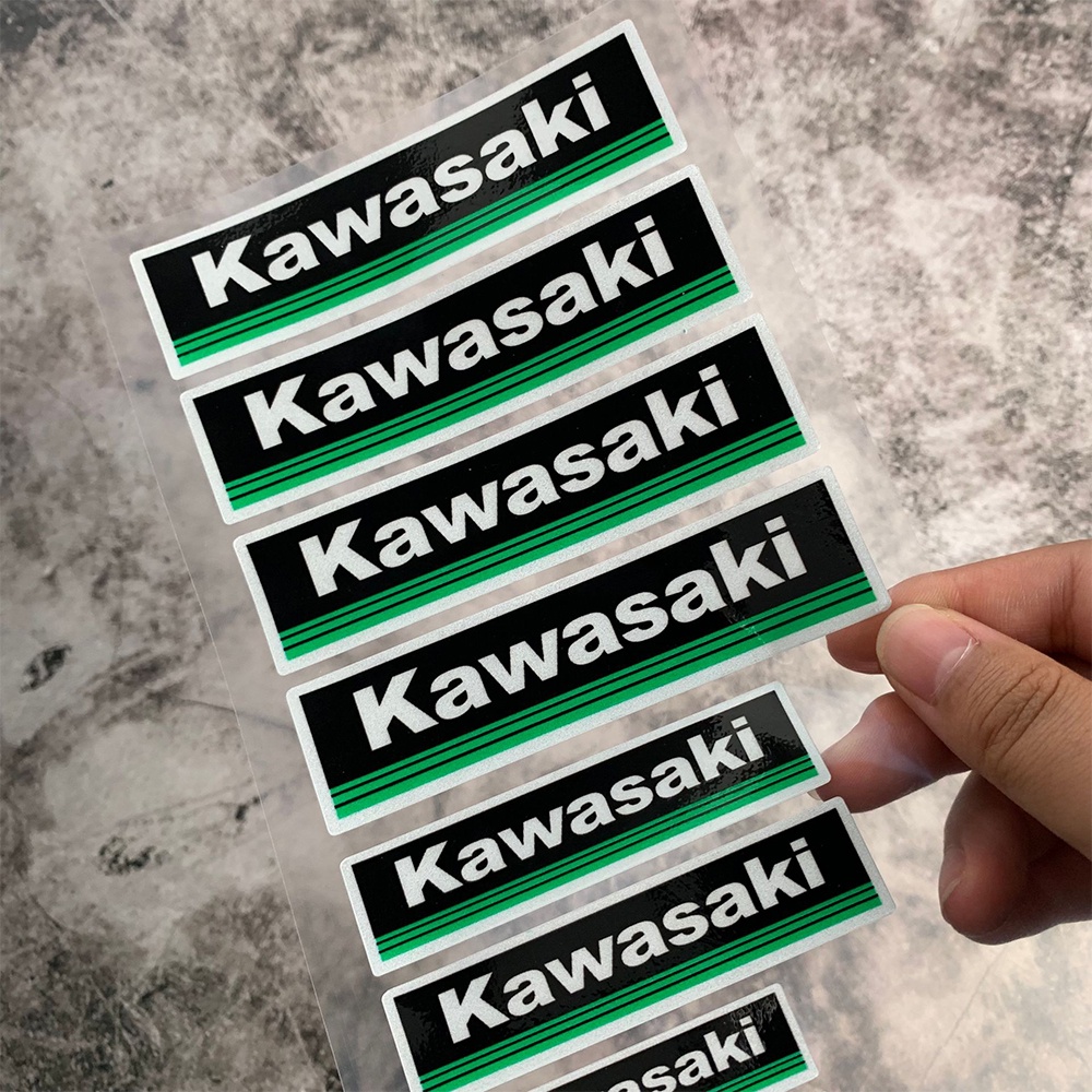 Kawasaki Motorcycle Sticker Phản quang Logo Stickers Mũ bảo hiểm Decal trang trí