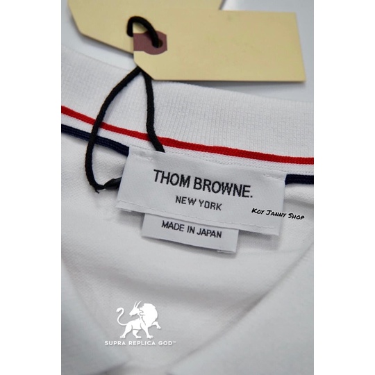 Áo Polo Thom Browne sọc chéo ngực hot hit nhất 2022