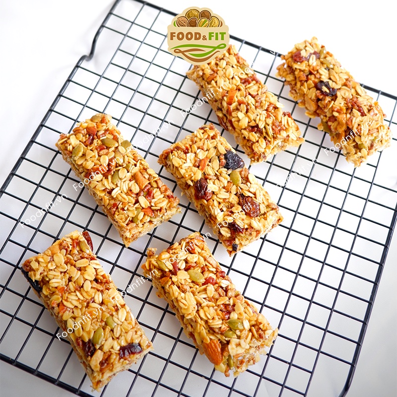 Thanh năng lượng ngũ cốc granola ăn kiêng không đường bánh hạt dinh dưỡng tiện lợi by Food&Fit