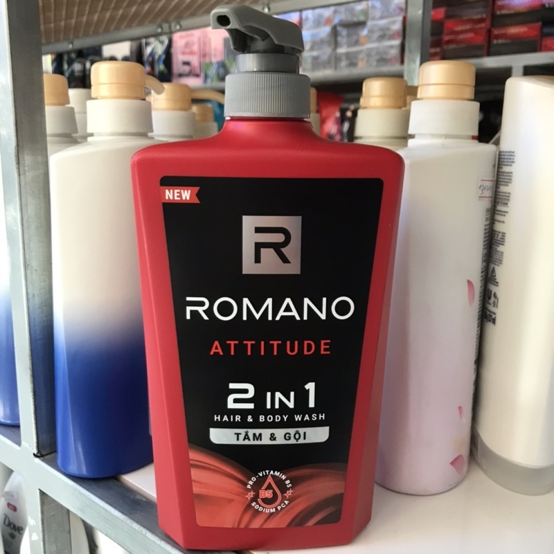 Tắm gội 2in1 nam Romano Classic 650g hương nước hoa