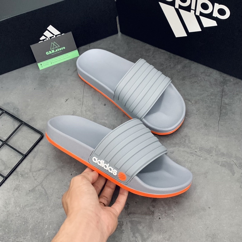 DÉP ADIDAS XÁM NEO 2 - Tone màu xám cam thời thượng phong cách