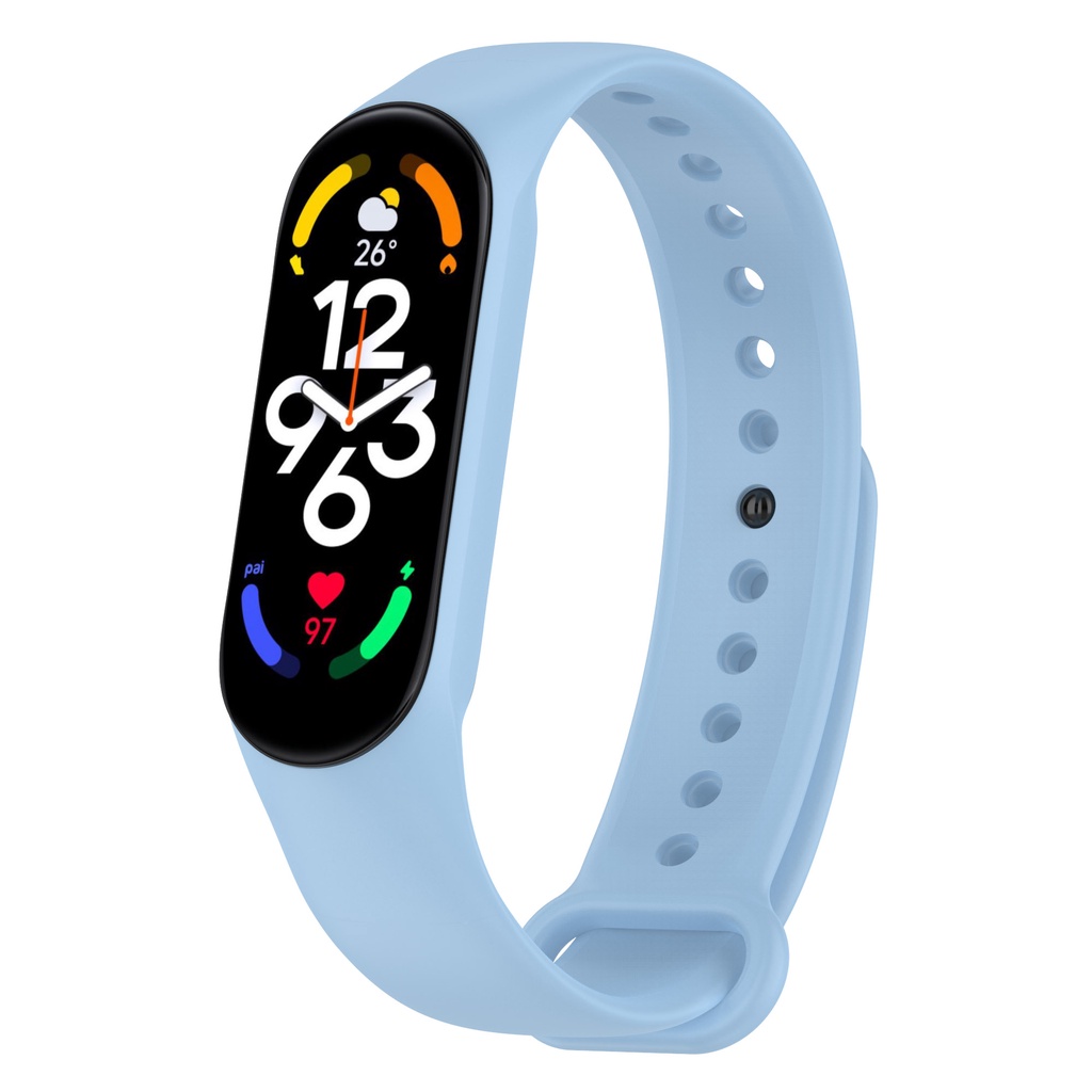 Dây Đeo Silicon Mềm Cho Đồng Hồ Thông Minh Xiaomi Mi Band 7 Miband 7 6 5