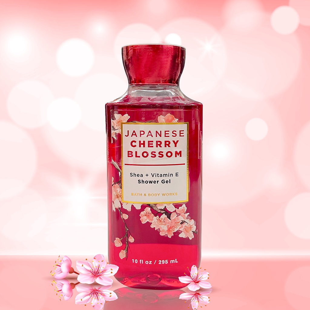 Sữa tắm Bath & Body Works Japanese Cherry Blossom Shower Gel Giúp Da Mịn Màng 295 ml