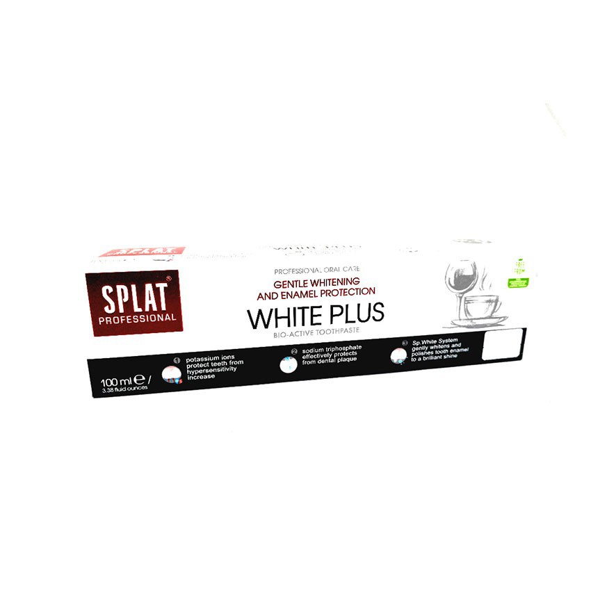 [Kem Đánh Răng Trắng Răng] KemĐánhRăng Splat White Plus (100ml) - Chính hãng 100%