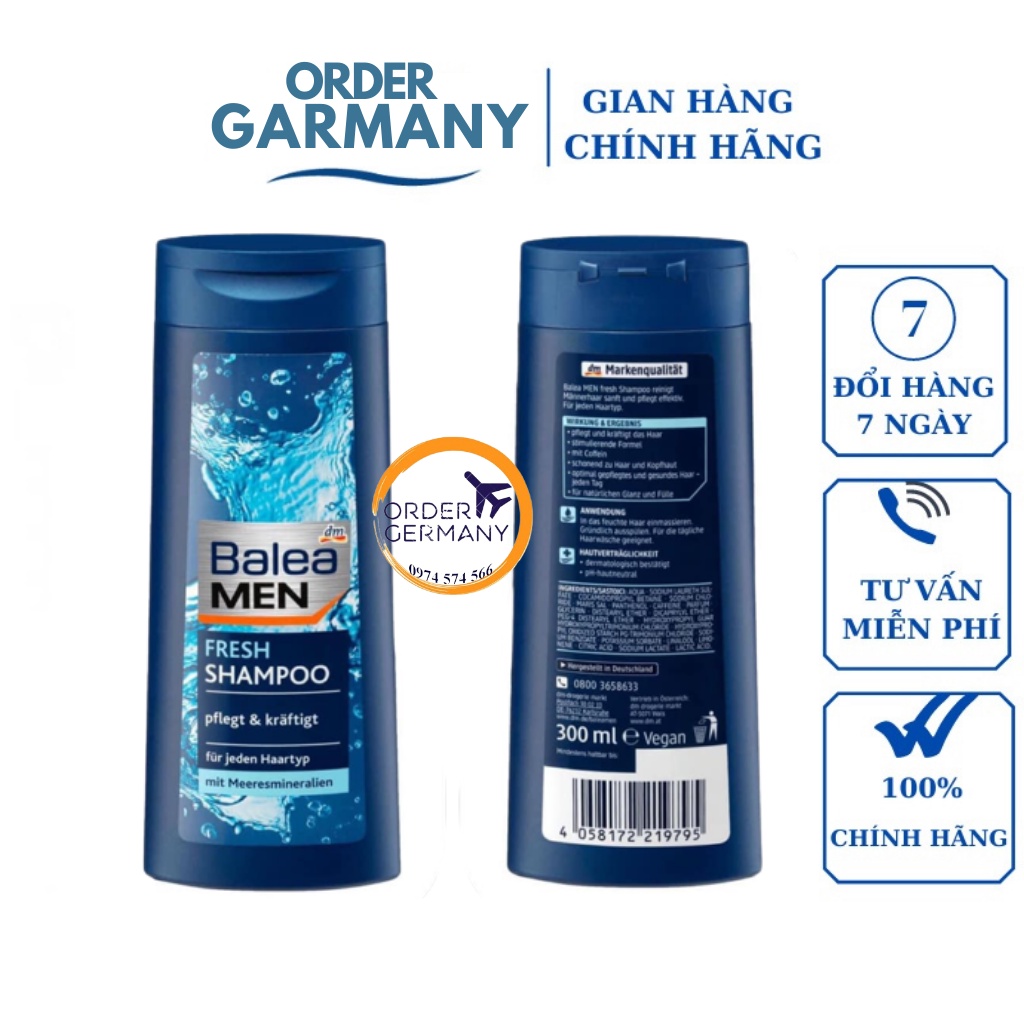 DẦU GỘI BALEA MEN 300ml