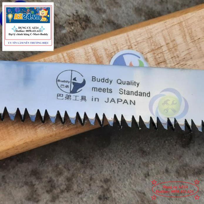 Cưa gỗ Đài Loan Buddy C0005 240mm cán gỗ vỏ gỗ (dungcu)  RẺ NHẤT THỊ TRƯỜNG