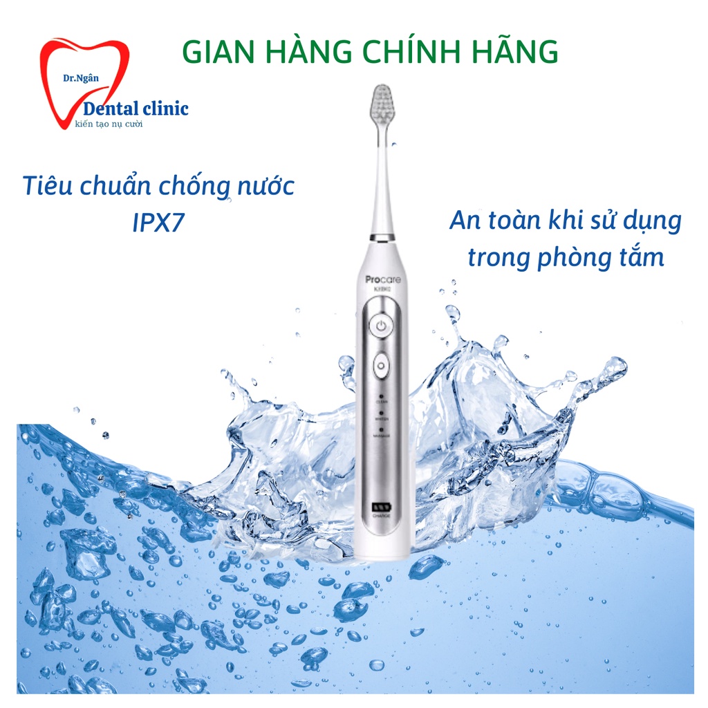 Bàn Chải Điện PROCARE KHB02- Bàn Chải  Đánh Răng Điện trắng răng hết mảng bám  HÀNG CHÍNH HÃNG