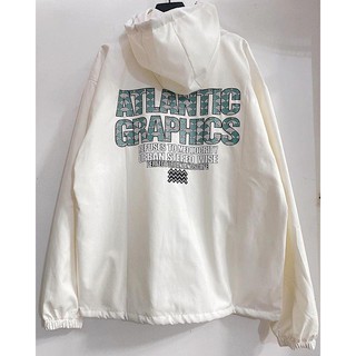 Áo khoác dù rap trắng - Gin store