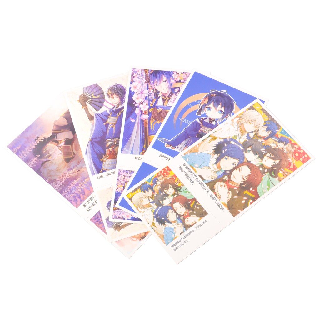 [thanh lý bán lỗ]Hộp Postcard, Bưu thiếp Anime - Touken Ranbu 19x9.5cm [AAM] [PGN22]