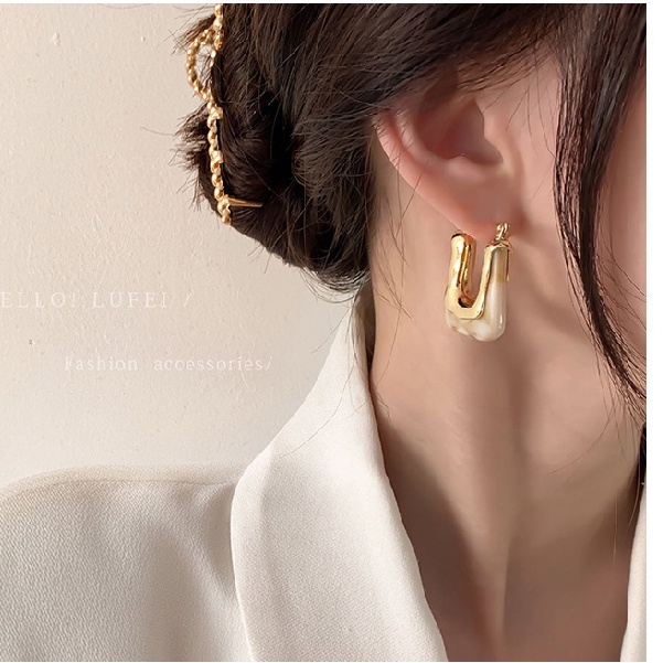 Bông tai kim loại kiểu dáng tùy chọn phong cách vintage thời trang