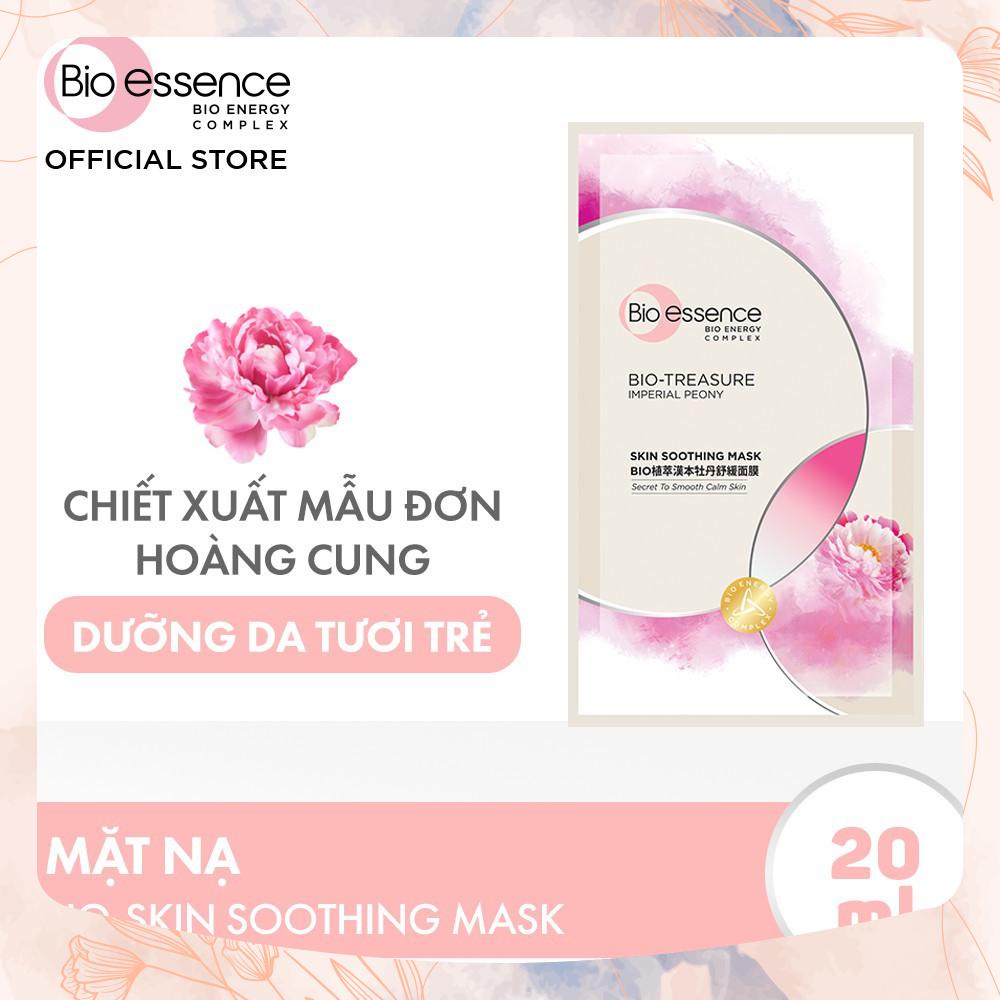 Mặt nạ Bio-Essence Bio Treasure chiết suất mẫu đơn hoàng cung mẫu dưỡng da tươi trẻ 20ml