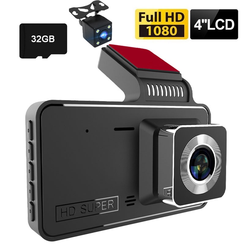 Camera Hành Trình Trước Sau A50 màn 4 inh  Độ Phân Giải Full HD 1080P - Bảo hành 12 tháng