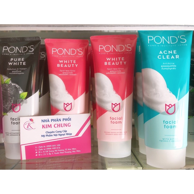 Sửa Rữa Mặt Pond’s Hồng - Xanh - Đen