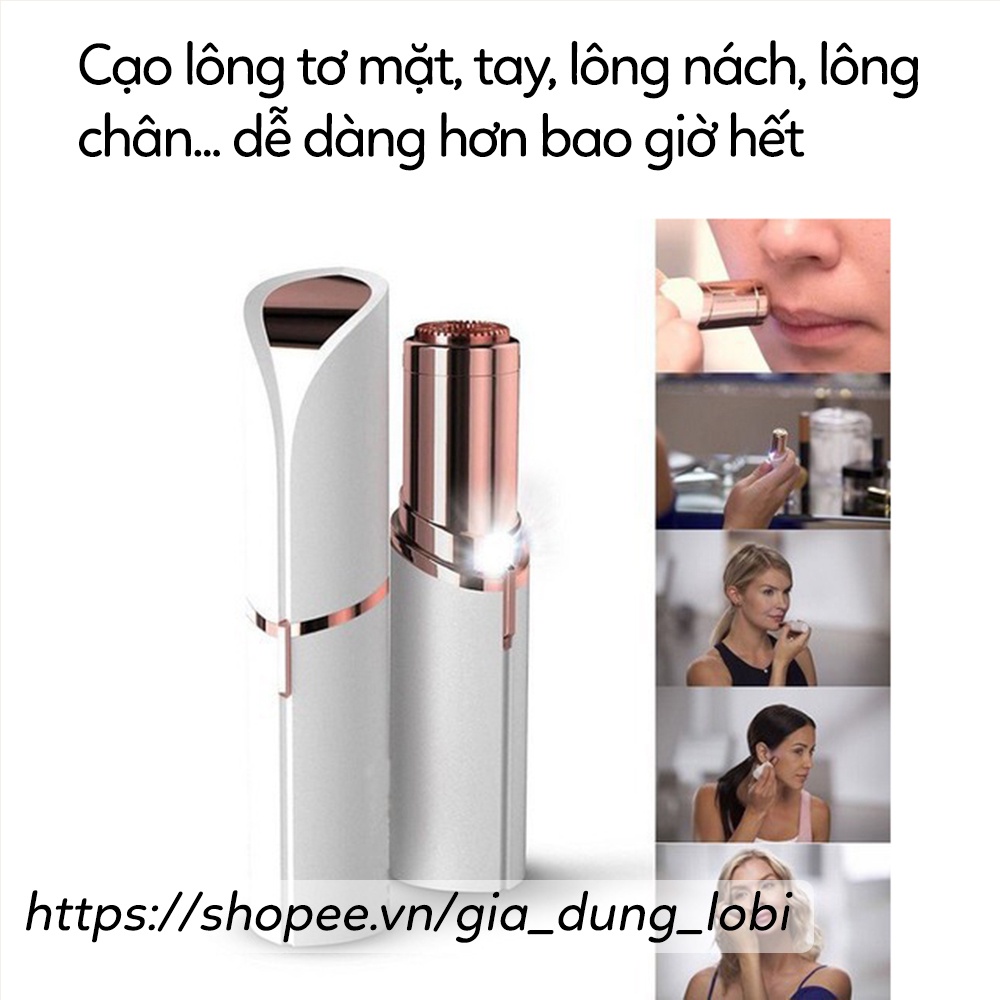 Máy tỉa lông mũi [HÀNG XỊN] Máy cắt lông mũi không đau kèm hộp đựng, Bút tỉa lông mày sạc điện nam nữ